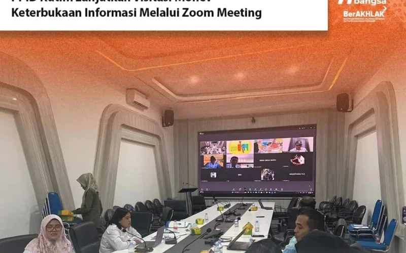 PPID Kutim Lanjutkan Visitasi Monev Keterbukaan Informasi Melalui Zoom Meeting