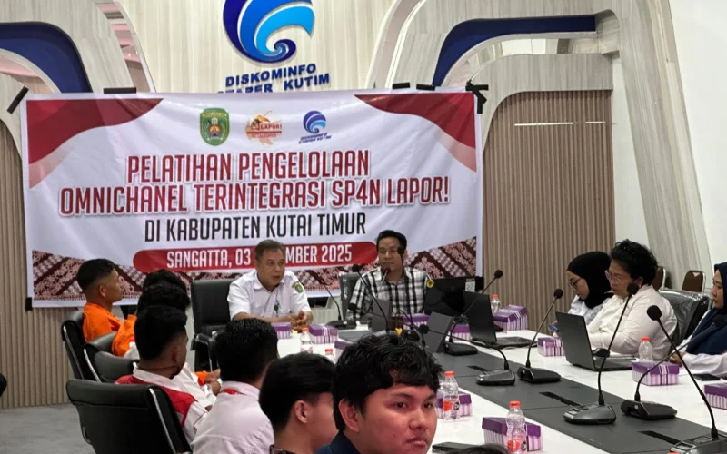 Tingkatkan Kualitas Pelayanan Publik, Diskominfo Staper Kutim Gelar Pelatihan Pengelolaan Omnichannel Terintegrasi SP4N-LAPOR!