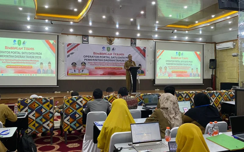 Optimalisasi Satu Data, Diskominfo Staper Kutim Gelar Bimtek Operator Portal Data Daerah 2026