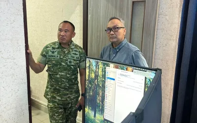 Sinergi TNI dan Pemkab Kian Kuat, Dandim 0909/KTM Kunjungi Diskominfo Kutim