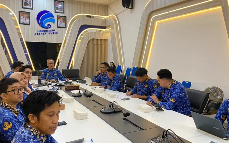 Diskominfo Staper Kutim Matangkan Persiapan Interview EKPD 2026